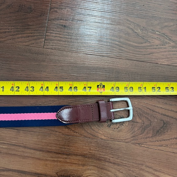Vineyard Vines Belt pink and navy blue belt - Picture 12 of 13